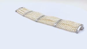 Pulseira em Prata 925 com Pérolas Baby Brancas
