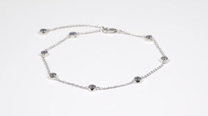 Pulseira em Prata 925 com Tanzanitas